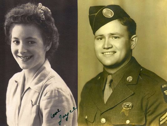 D-Day Veteran Norwood Thomas with Wartime Sweetheart