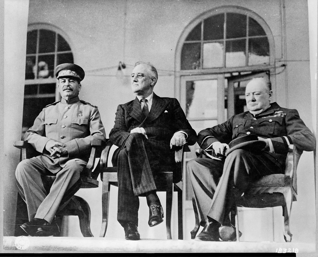 Stalin, Churchill and FDR in Tehran