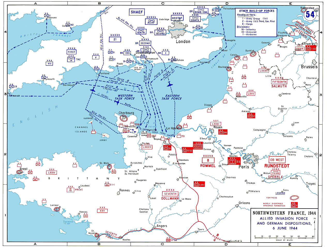 Map of D-Day Invasion