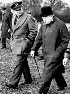 General Eisenhower and Winston Churchill