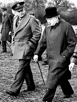 General Eisenhower and Winston Churchill