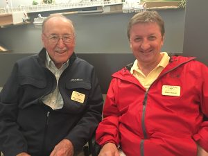 WWII veteran Mort Sheffloe and Mark Bielski