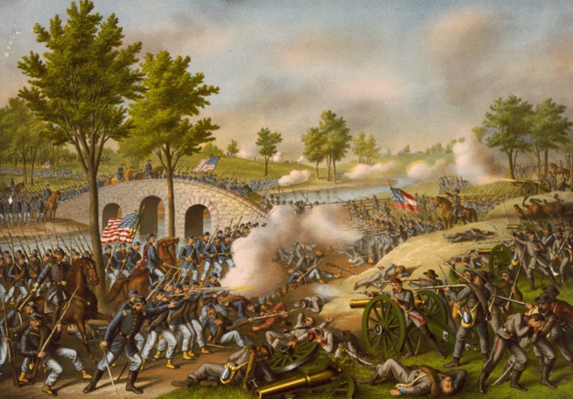 Battle of Antietam painting