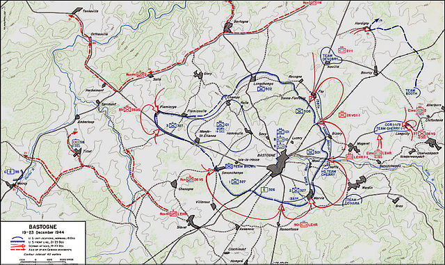 Bastogne Map December 1944