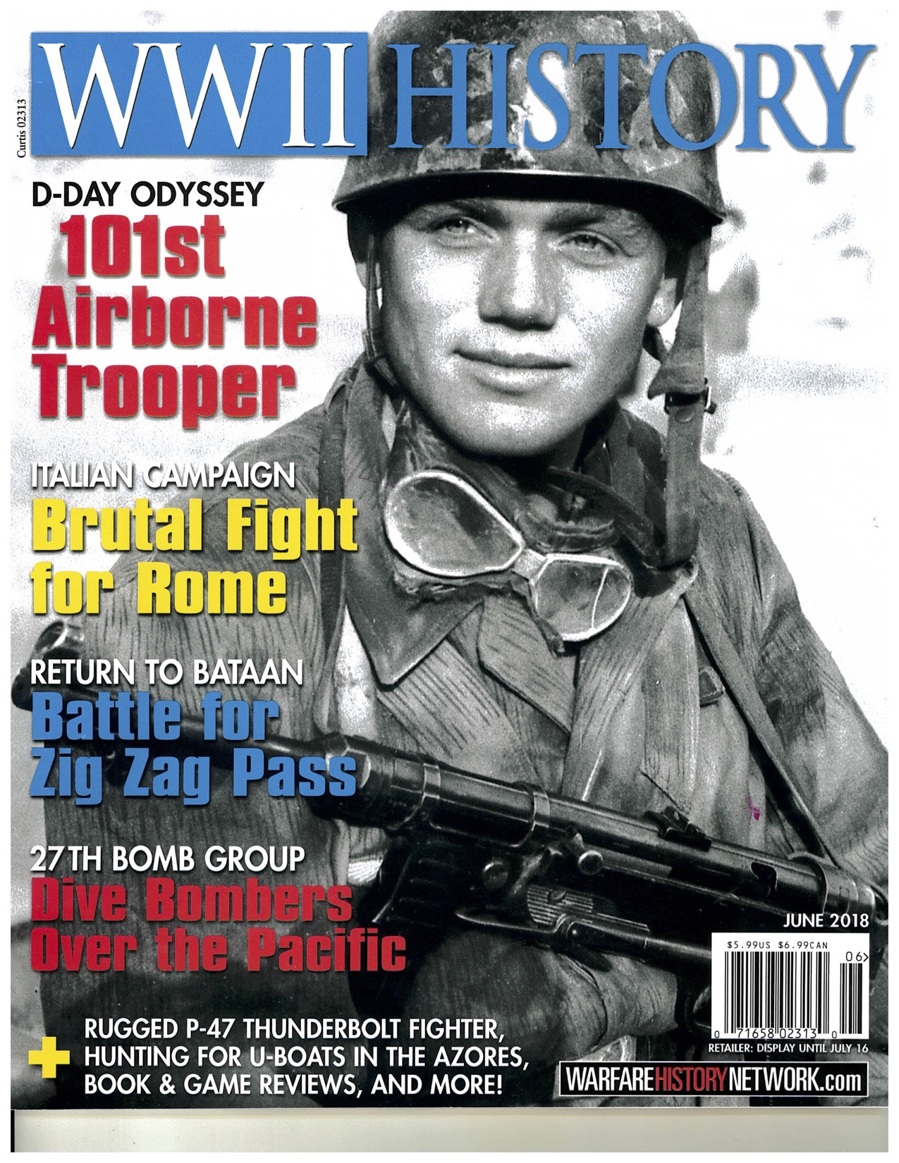 Norwood Thomas D-Day Paratrooper WWII History magazine cover