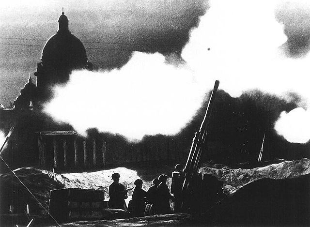 Anti-aircraft during Siege of Leningrad