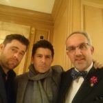 Actors Matthew Leitch and Rick Gomez with George Luz