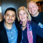 Susan Luz with actor Doug Spain and Chris Langlois
