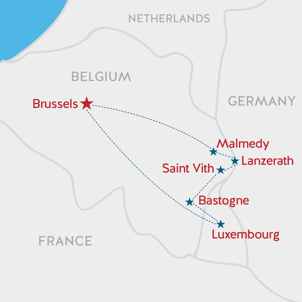 Map of the Battle of the Bulge