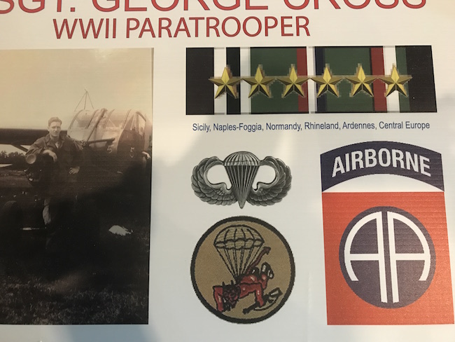 Photo of WWII paratrooper George Cross