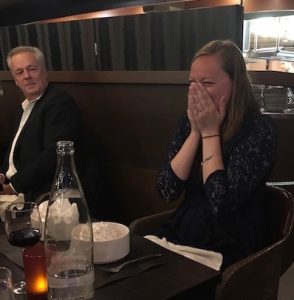 Amanda surprised at the proposal