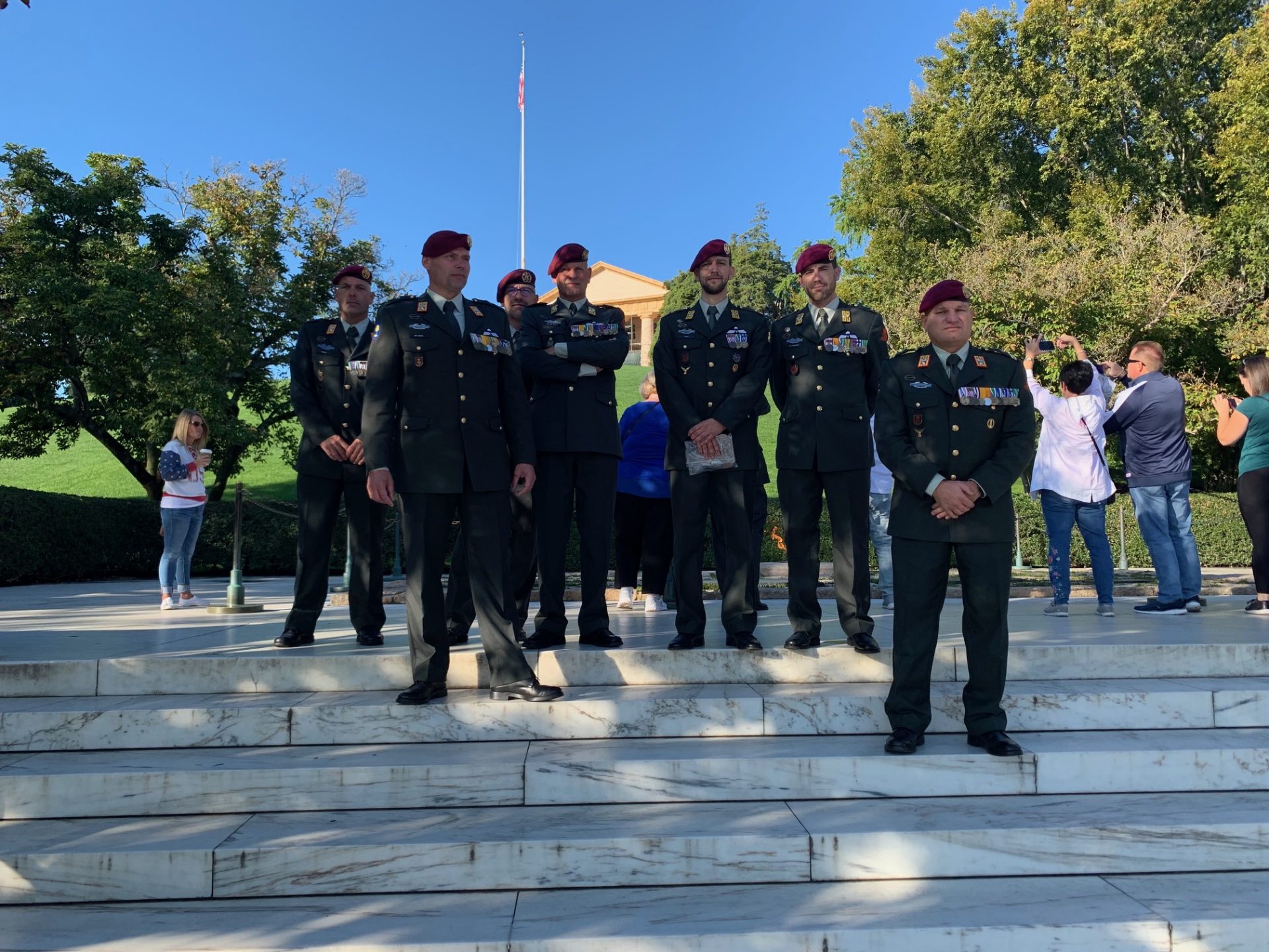 Dutch paratroopers at Arlington National Cemetery