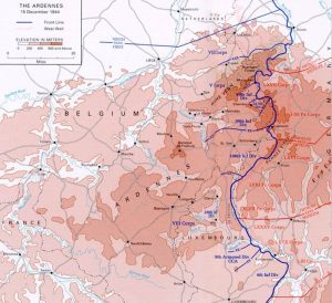 Map of The Ardennes 1944