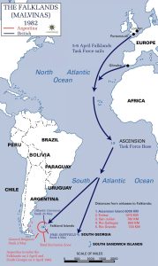 Falklands Campaign map