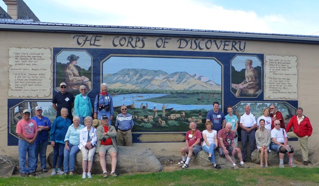 Lewis and Clark Mural at Whitehall, Montana