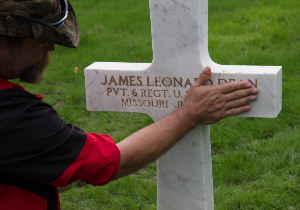 Sanding the Cross of US Marine WWII