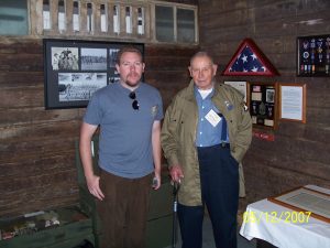 Gilbert Frye with veteran Bill Wingett