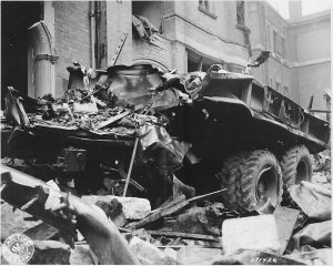 truck damaged during Sloane Court bombing