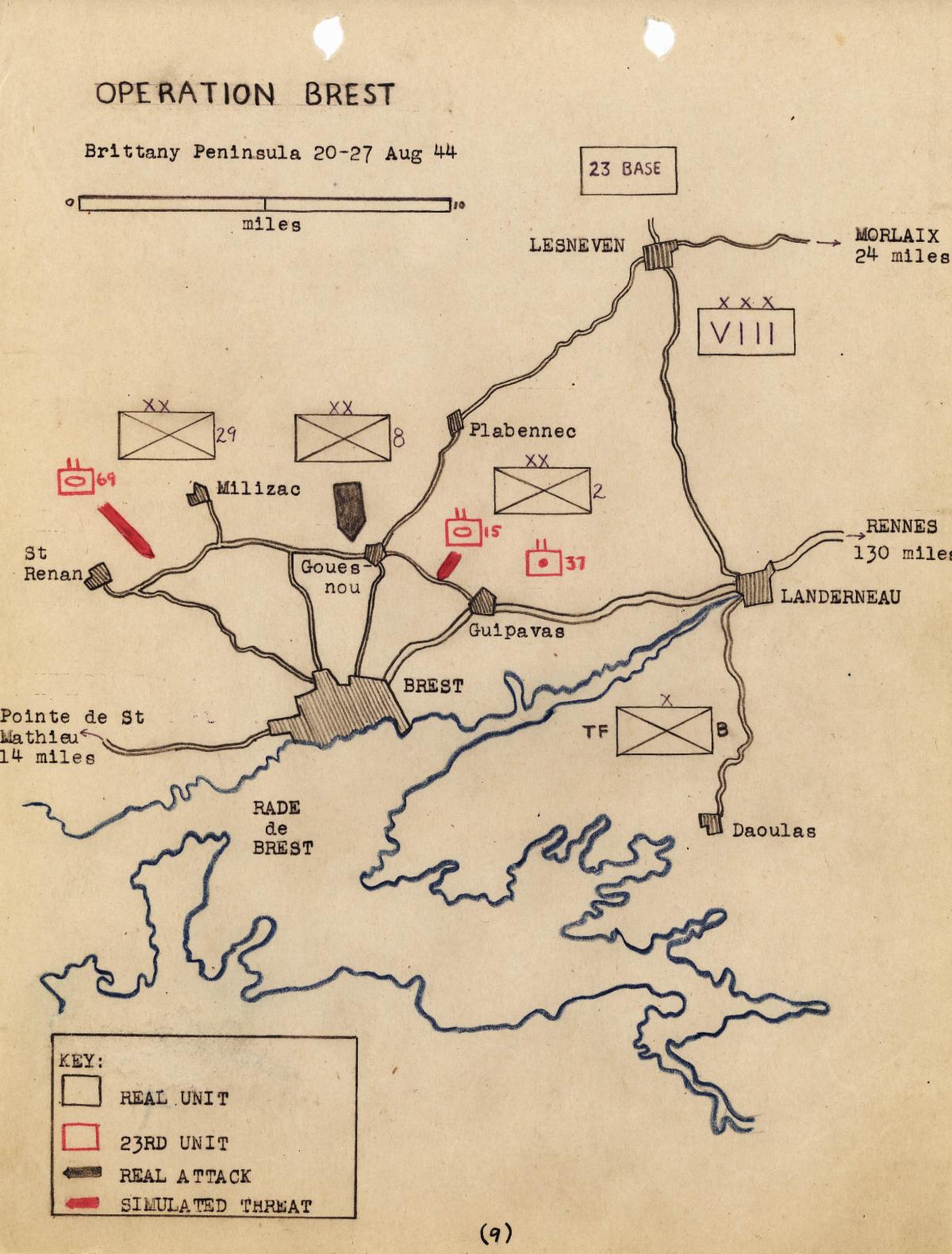 Operation Brest map