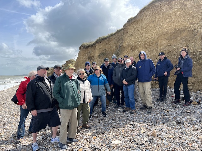 Normandy Master Class group on beach