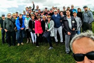 Don Richardson with D-Day tour group
