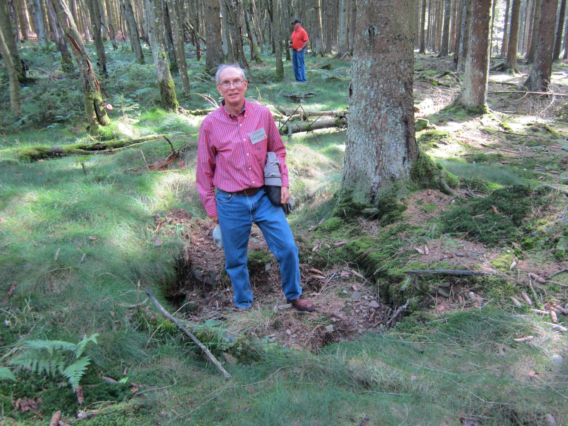 Battle of the Bulge guest in foxhole