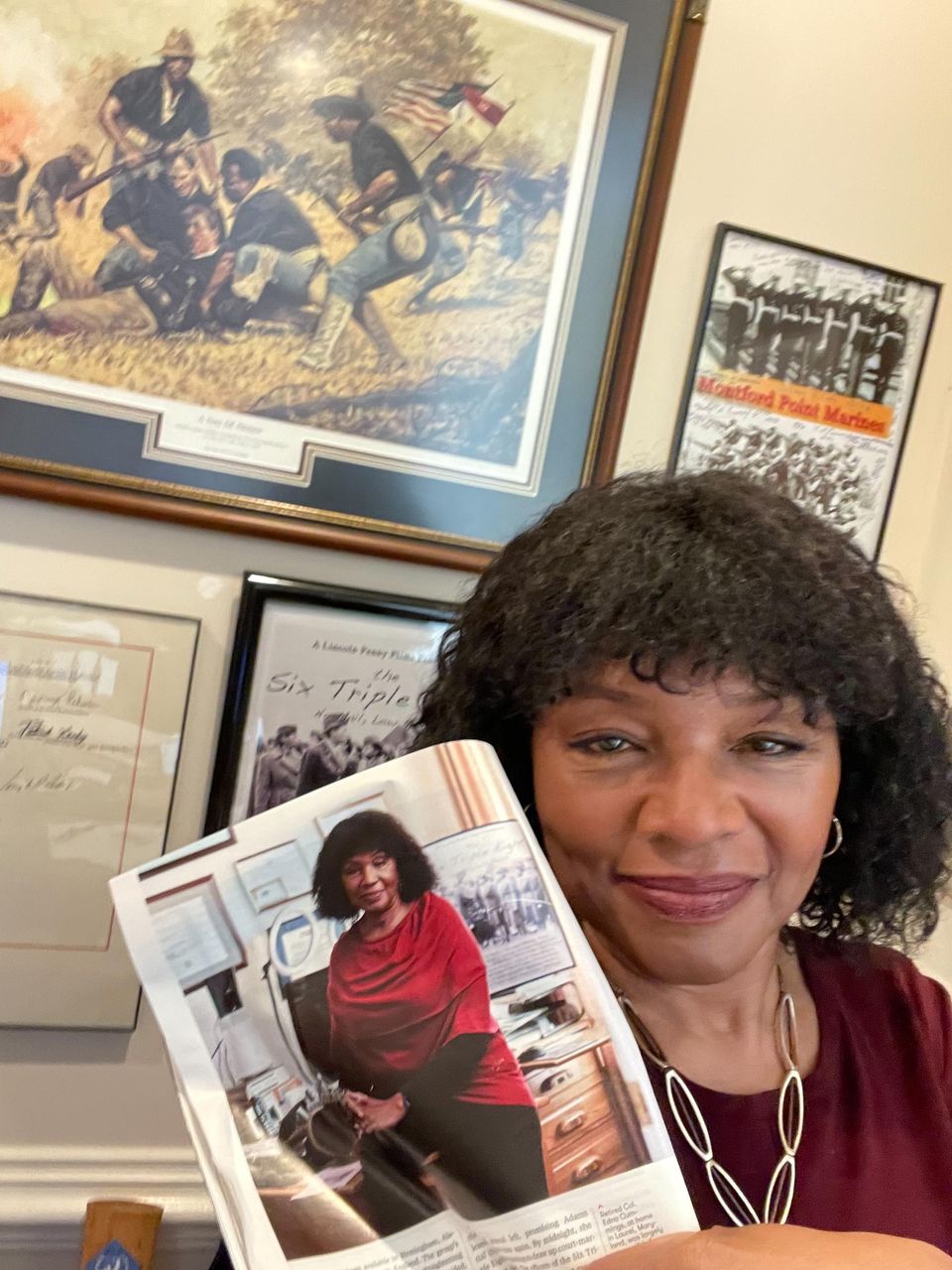 Edna Cummings with Smithsonian Magazine