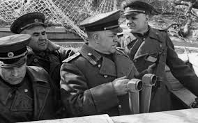 Russian General Zhukov at Seelow Heights