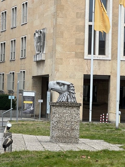 Aluminum eagle at Tempelhof Airport