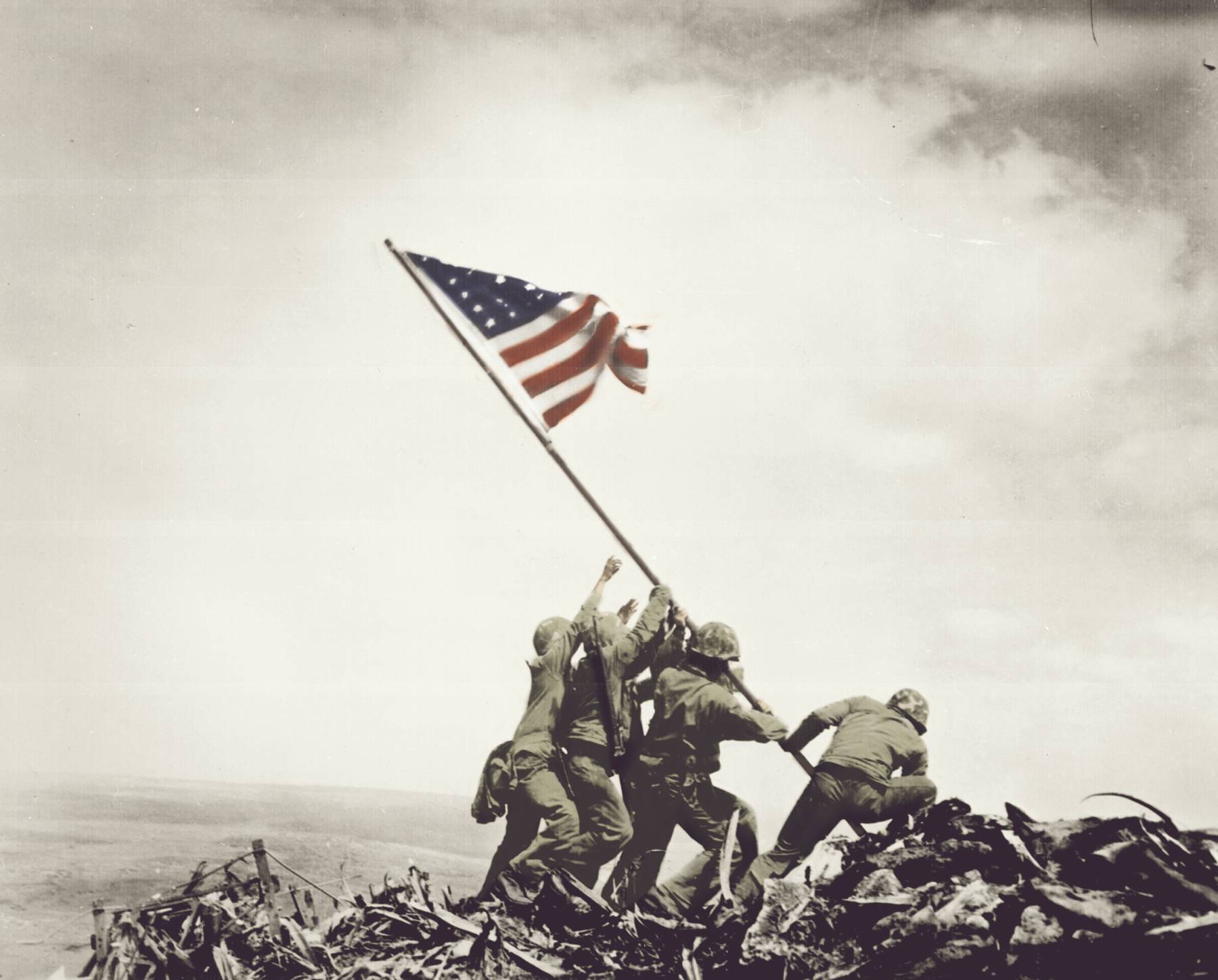 Iwo Jima flag raising